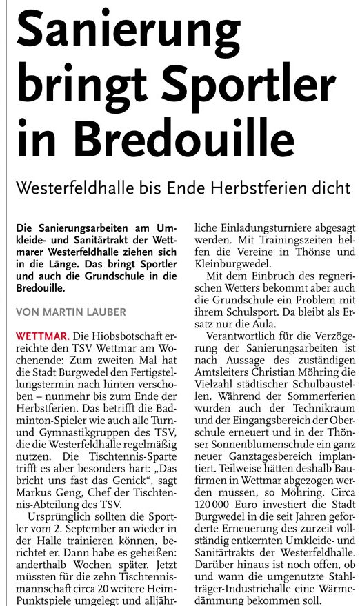 aus der Nordhannoverschen Zeitung vom 10.09.2013